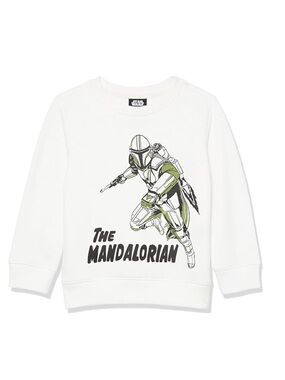 STAR WARS MANDALORIAN boys crewneck sweatshirt size Medium (8Y)